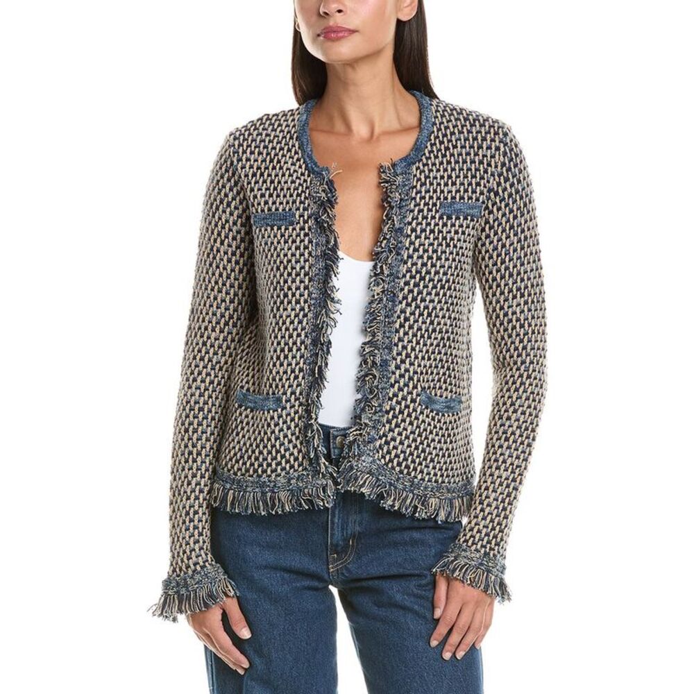 J.Mclaughlin Womens Marceline Sweater, Blue
